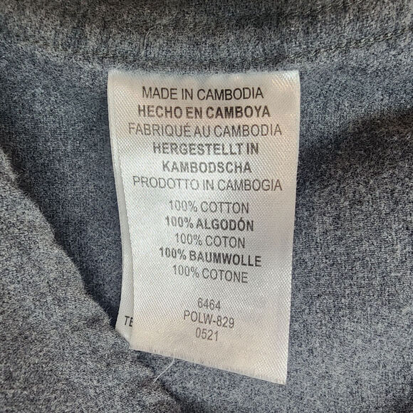 Legendary Whitetails Men's Buck Camp Flannel Shirt Outdoor Gray Cotton Sz 2XL - Picture 6 of 6